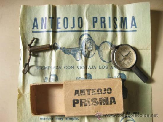 Antig&uuml;edades: ANTEOJO PRISMA CON SU CAJA E INSTRUCCIONES - Foto 1