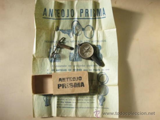 Antig&uuml;edades: ANTEOJO PRISMA CON SU CAJA E INSTRUCCIONES - Foto 2