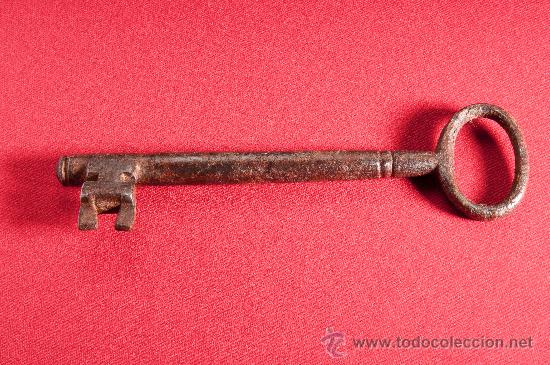 Antig&uuml;edades: LLAVE DE HIERRO FORJADO FINALES SIGLO XVIII - Foto 2
