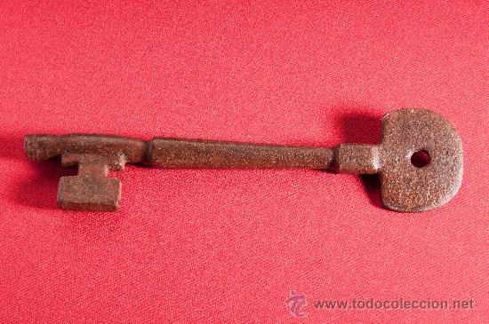 Antig&uuml;edades: LLAVE DE HIERRO FORJADO SIGLO XVIII - Foto 2