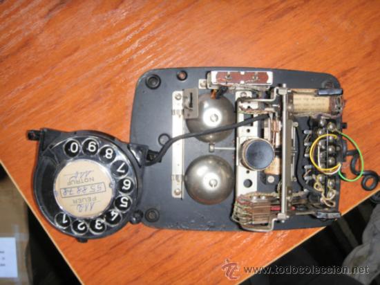 Tel&eacute;fonos: TELEFONO ALEMAN BAQUELITA FUNCIONA. INTERRUPTOR DE CORTE EN EL AURICULAR - Foto 6