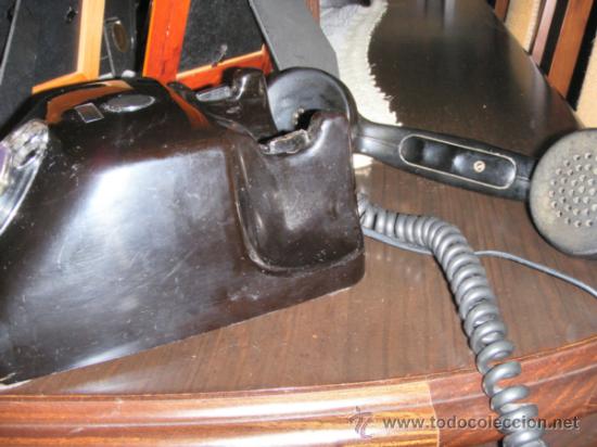 Tel&eacute;fonos: TELEFONO ALEMAN BAQUELITA FUNCIONA. INTERRUPTOR DE CORTE EN EL AURICULAR - Foto 5