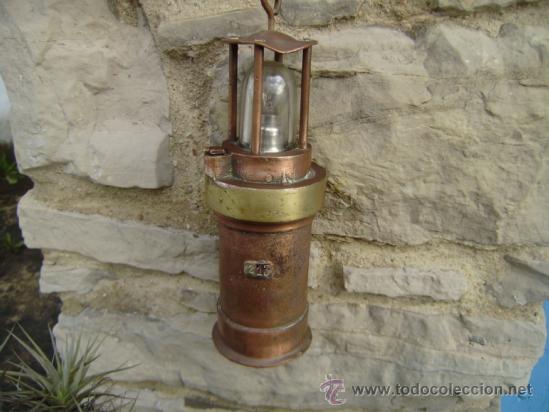 Antig&uuml;edades: LAMPARA DE MINA ELECTRICA.MARCADA 213 - Foto 1