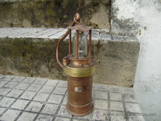 Antig&uuml;edades: LAMPARA DE MINA ELECTRICA.MARCADA 213 - Foto 2