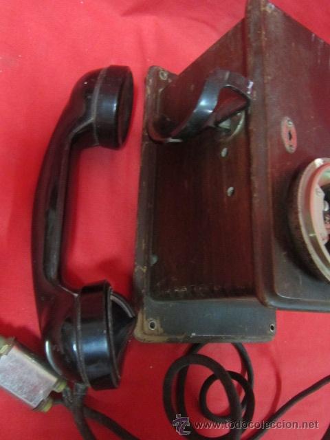 Tel&eacute;fonos: Antiguo tel&eacute;fono de pared para restaurar. - Foto 2