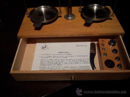 Antig&uuml;edades: MUY ANTIGUA BASCULA DE JOYERO  MARCA KIESEL - Foto 4