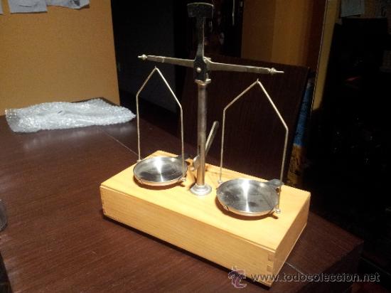 Antig&uuml;edades: MUY ANTIGUA BASCULA DE JOYERO  MARCA KIESEL - Foto 2