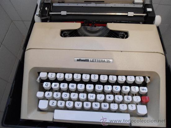 Antig&uuml;edades: M&aacute;quina de escribir Olivetti letera 35 - Foto 1