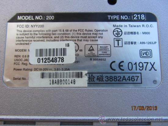 Antig&uuml;edades: portatil ARIS Modelo 200 Pentium III - Foto 9