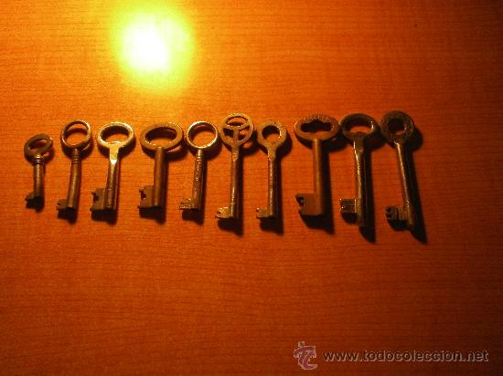 Antig&uuml;edades: LOTE DE 10 LLAVES  ANTIGUAS - Foto 1