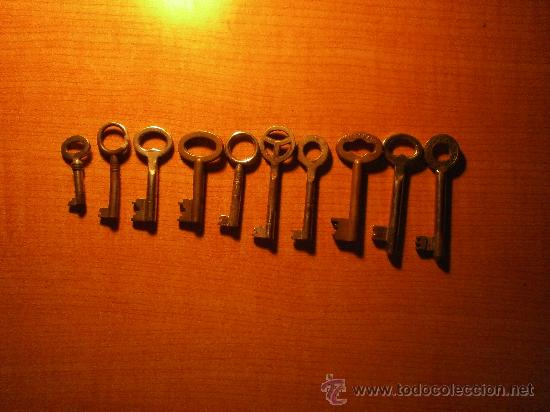 Antig&uuml;edades: LOTE DE 10 LLAVES  ANTIGUAS - Foto 2