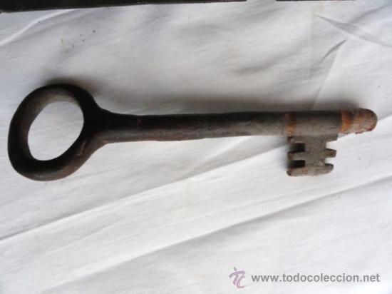 Antig&uuml;edades: ANTIGUA CERRADURA CON LLAVE. - Foto 5