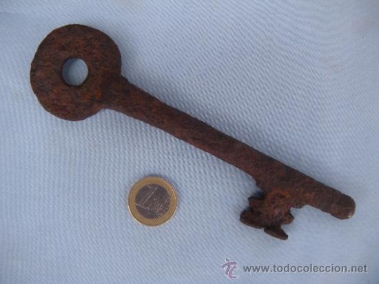 Antig&uuml;edades: ANTIGUA LLAVE DE FORJA 17 CM. - Foto 5