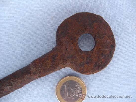 Antig&uuml;edades: ANTIGUA LLAVE DE FORJA 17 CM. - Foto 4