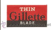 Antig&uuml;edades: HOJA DE AFEITAR GILLETTE THIN BLADE - Foto 1