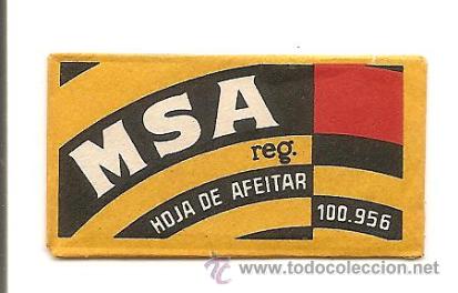 Antig&uuml;edades: HOJA DE AFEITAR MSA - - Foto 1