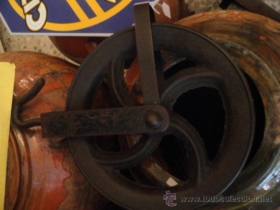 Antig&uuml;edades: ANTIGUA POLEA DE HIERRO FORJADO  29 CM !!!!! - Foto 2