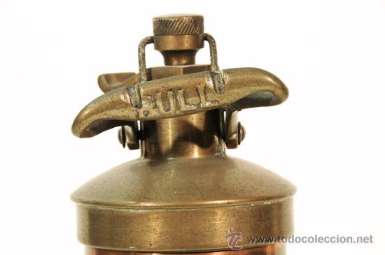 Antig&uuml;edades: EXTINTOR DE COBRE Y METAL, NOSWIFT, CIRCA 1900 - Foto 4