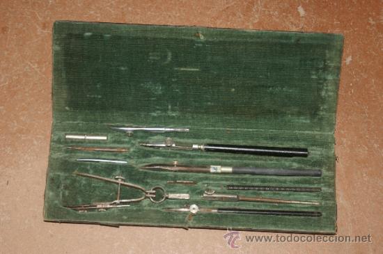 Antig&uuml;edades: Antiguo compas con su caja - Foto 1