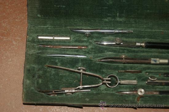 Antig&uuml;edades: Antiguo compas con su caja - Foto 2