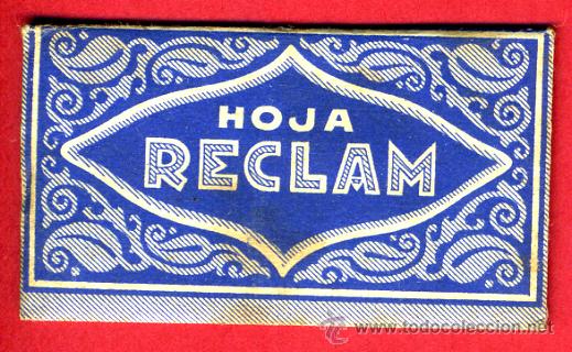 Antig&uuml;edades: HOJA DE AFEITAR RECLAM , CON LA HOJA , ORIGINAL - Foto 1