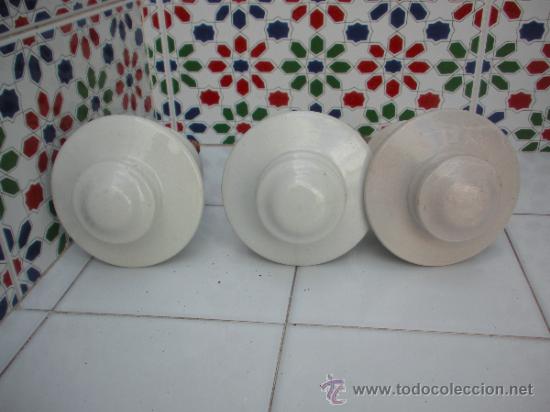 Antigüedades: aisladores de porcelana, tres - Foto 3 - 39280608