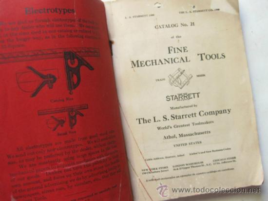 Antig&uuml;edades: CATALOGO DE HERRAMIENTAS STARRETT NUMERO 21 - 1916 - Foto 4