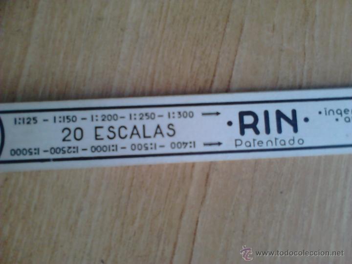 Antig&uuml;edades: Regla de c&aacute;lculo Rin con 20 escalas y estuche - Foto 1
