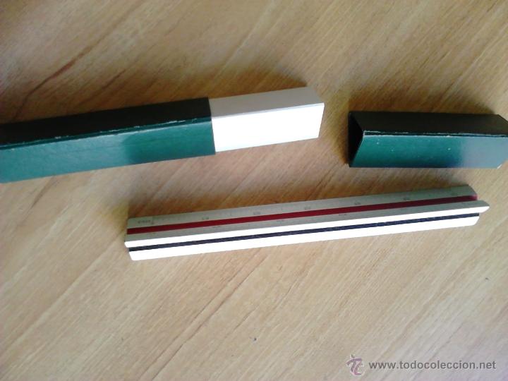 Antig&uuml;edades: Escal&iacute;metro marca Faibo de 6 escalas con funda - Foto 4