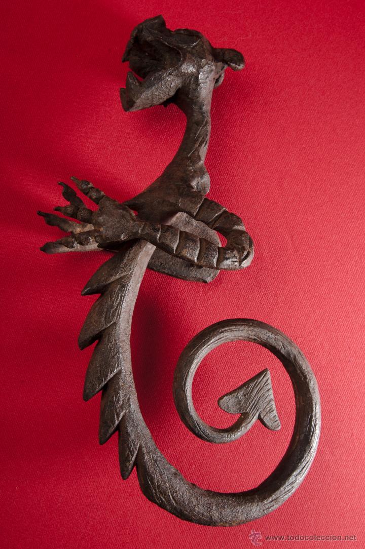 Antig&uuml;edades: DRAGON DE HIERRO FORJADO - Foto 4