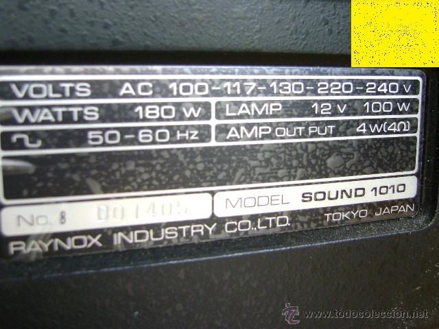 Antig&uuml;edades: Proyector Raynox Sound 1010 (Japan) funcionando - Foto 9