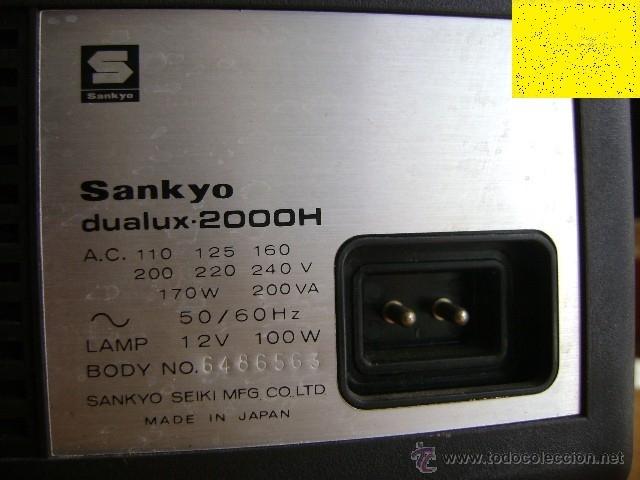 Antig&uuml;edades: Proyector Sankyo dualux 2000H sin comprobar - Foto 7