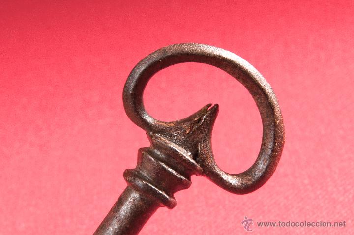 Antig&uuml;edades: LLAVE DE HIERRO FORJADO SIGLO XIX - Foto 3