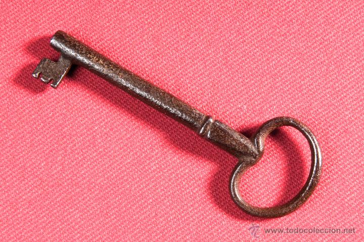 Antig&uuml;edades: LLAVE DE HIERRO FORJADO SIGLO XIX - Foto 2