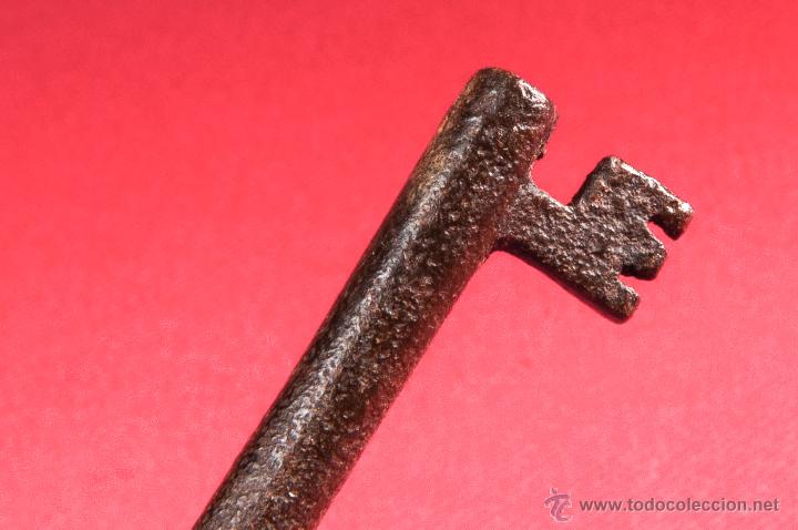 Antig&uuml;edades: LLAVE DE HIERRO FORJADO SIGLO XIX - Foto 3