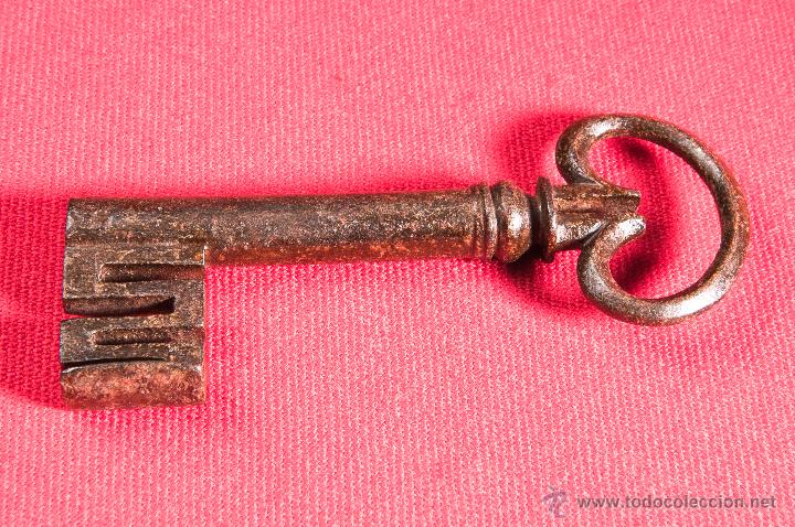 Antig&uuml;edades: LLAVE DE HIERRO FORJADO SIGLO XIX - Foto 2