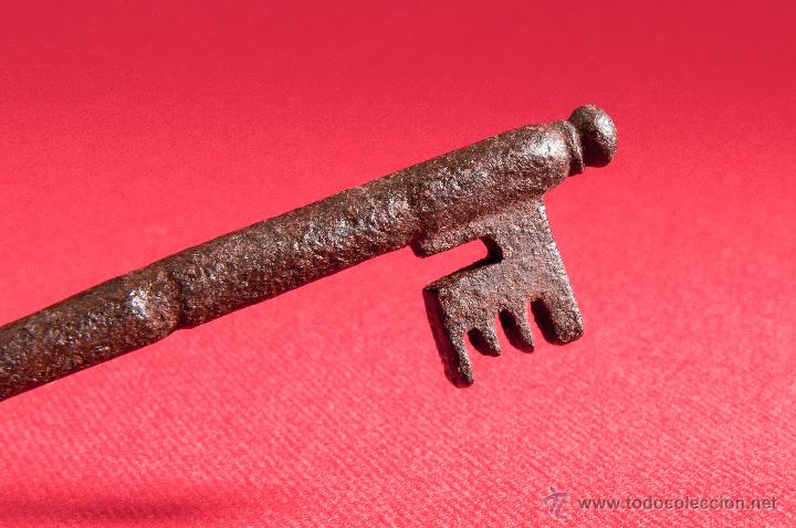 Antig&uuml;edades: LLAVE DE HIERRO FORJADO SIGLO XIX - Foto 4