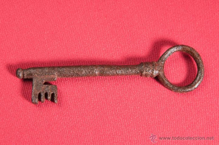 Antig&uuml;edades: LLAVE DE HIERRO FORJADO SIGLO XIX - Foto 5