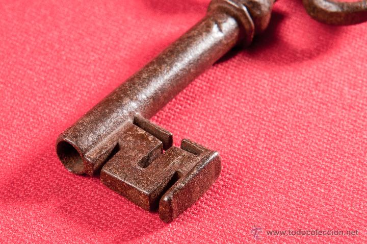 Antig&uuml;edades: LLAVE DE HIERRO FORJADO SIGLO XIX - Foto 4