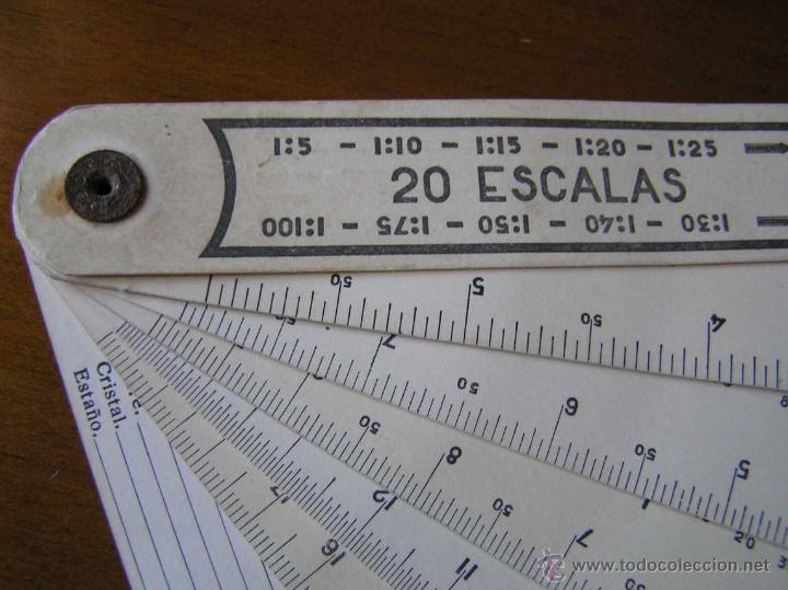 Antig&uuml;edades: ANTIGUO ESCALIMETRO DE CARTON - Foto 3