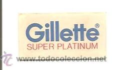 Antig&uuml;edades: HOJA DE AFEITAR GILLETTE SUPER PLATINIUM - Foto 1