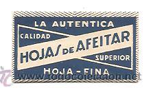 Antig&uuml;edades: HOJA DE AFEITAR LA AUT&Eacute;NTICA - Foto 1