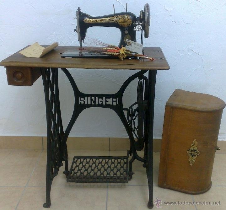 antigua máquina de coser singer con su pie de f - Comprar Máquinas de  Costura Antigas Singer no todocoleccion