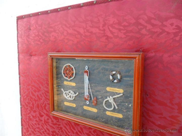 Antig&uuml;edades: cuadro con piezas de decoracion nautica - Foto 1