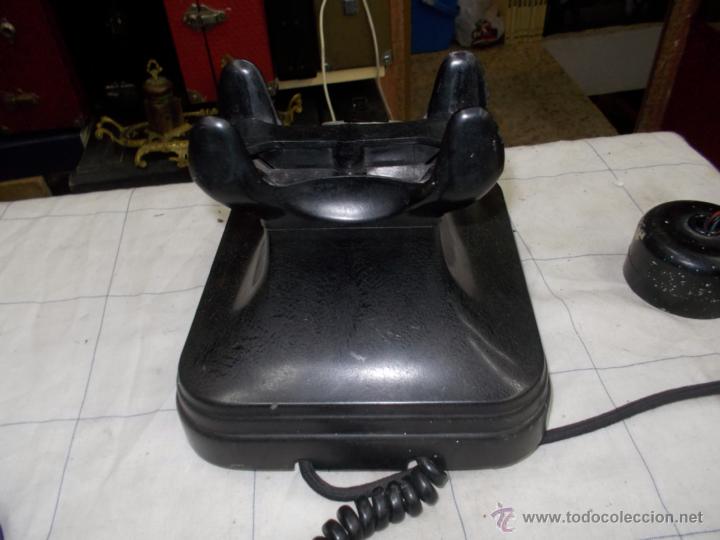 Tel&eacute;fonos: Telefono de sobremesa de baquelita - Foto 4