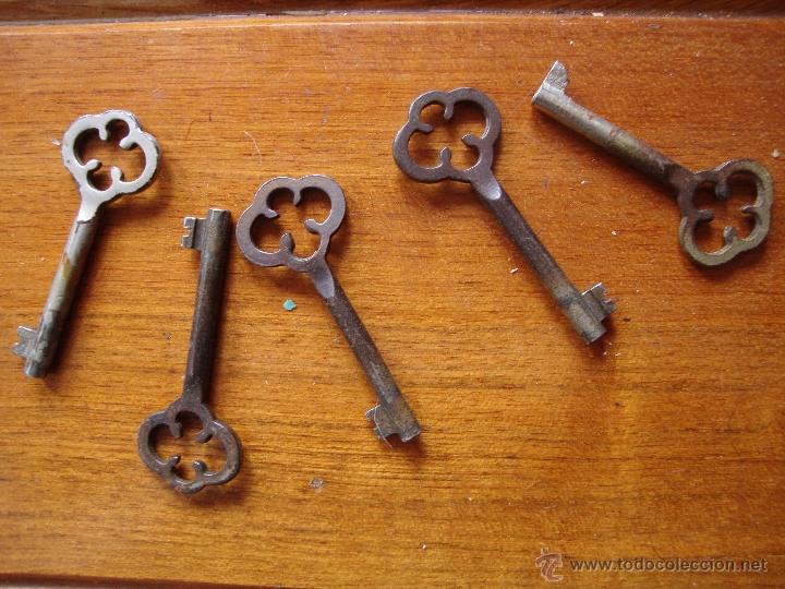 Antig&uuml;edades: 4 LLAVES ANTIGUAS 6,5cm - Foto 2