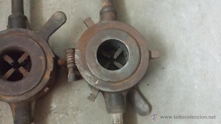 Antig&uuml;edades: LOTE DE 2 ANTIGUAS TERRAJAS - Foto 4