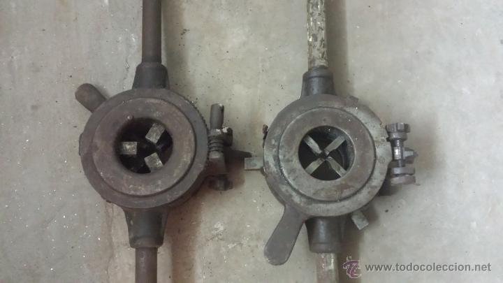 Antig&uuml;edades: LOTE DE 2 ANTIGUAS TERRAJAS - Foto 5