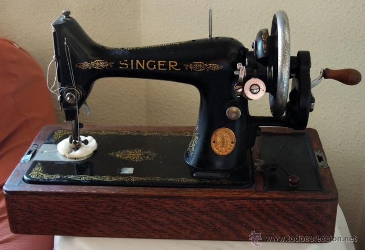 máquina de coser singer, transportable y mani - Máquinas de Antiguas Singer en todocoleccion - 215695566