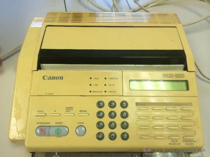Aparato de fax antiguo. canon fax-120. funciona - Vendido en Venta ...